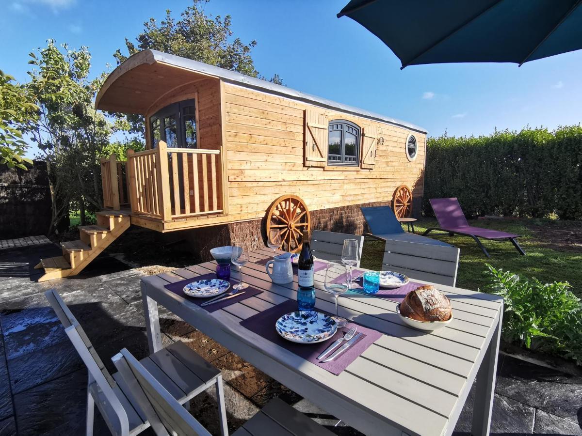 Roulotte Gites O Bien-Etre Massage Spa Sejour Bien-Etre En Hebergement Insolite Roulotte Karantez Ou En Gites Melon Ou Yock A 800 M Des Plages Maison D'Hote Drogou Porspoder Esterno foto